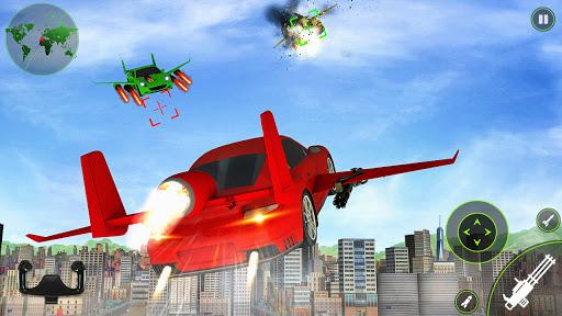 Flying Car Shooting- Ultimate Car Flying Game - Gameplay image of android game