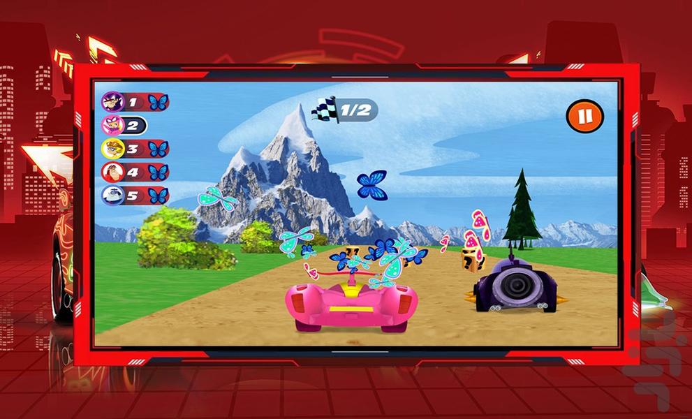 بازی ماشین قهرمانان جاده - Gameplay image of android game
