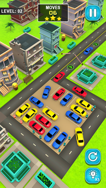 Traffic Parking 3D - Car Jam - Gameplay image of android game