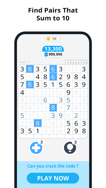 Ten Match - Number puzzle - عکس بازی موبایلی اندروید