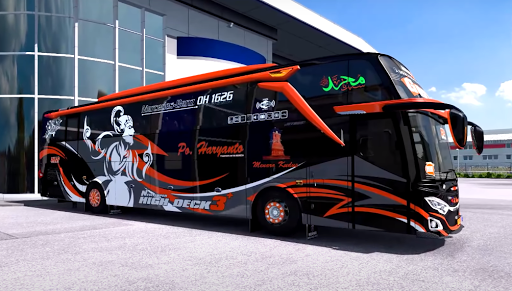 Indonesia Bus Simulator : Livery BUSSID - Gameplay image of android game