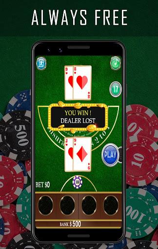 Blackjack 21 - Offline & Free - Gameplay image of android game