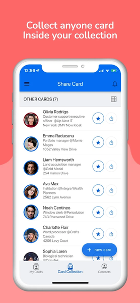 Cardiast Digital Business Card - Image screenshot of android app