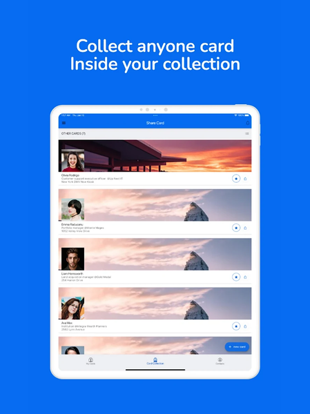Cardiast Digital Business Card - Image screenshot of android app