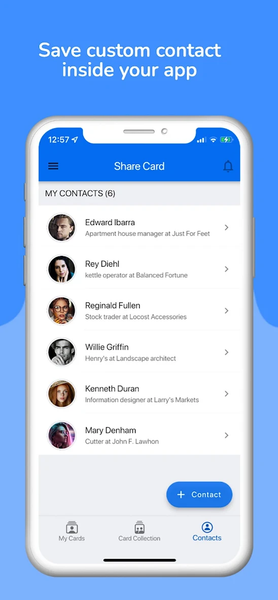 Cardiast Digital Business Card - Image screenshot of android app