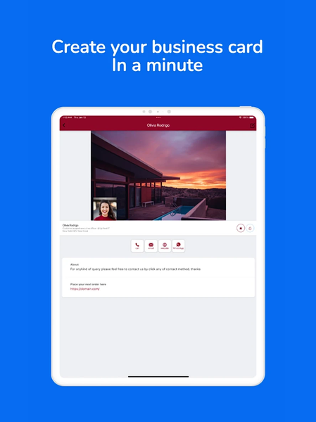 Cardiast Digital Business Card - Image screenshot of android app