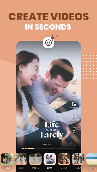 OnBeat: Video & Reels Maker - Image screenshot of android app