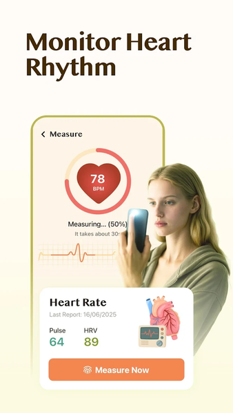 CardioMe - Heart Rate Monitor - Image screenshot of android app