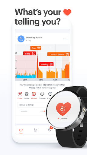 Cardiogram: HeartIQ MigraineIQ - Image screenshot of android app