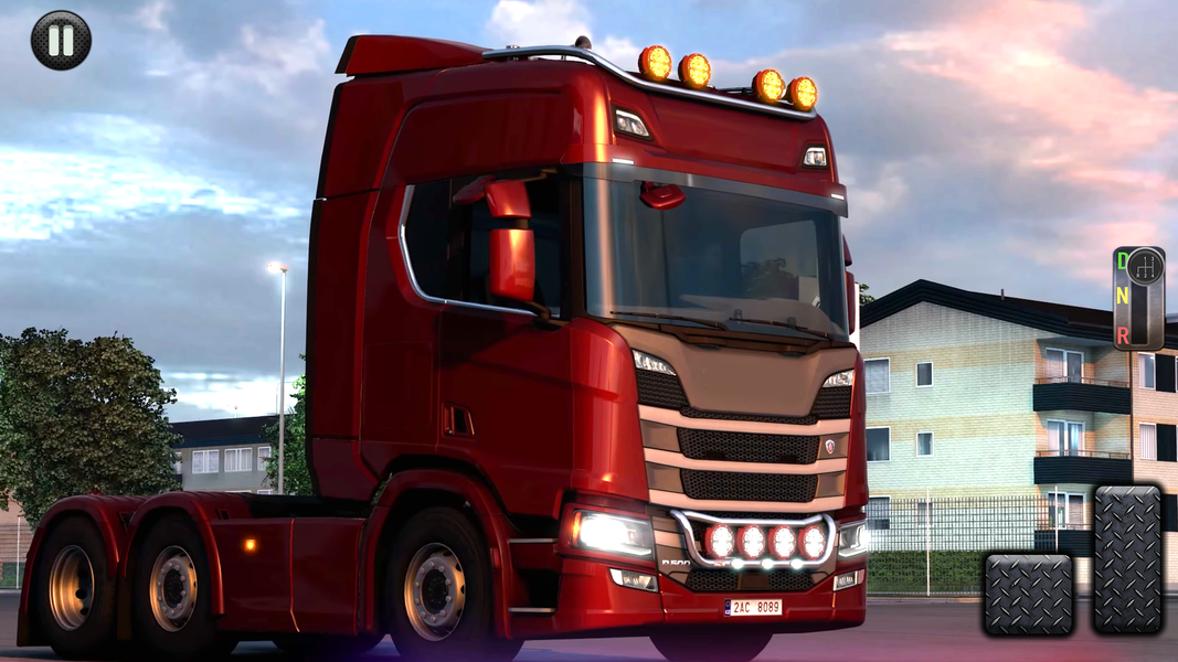 Truck Driving Game:Europe - Gameplay image of android game