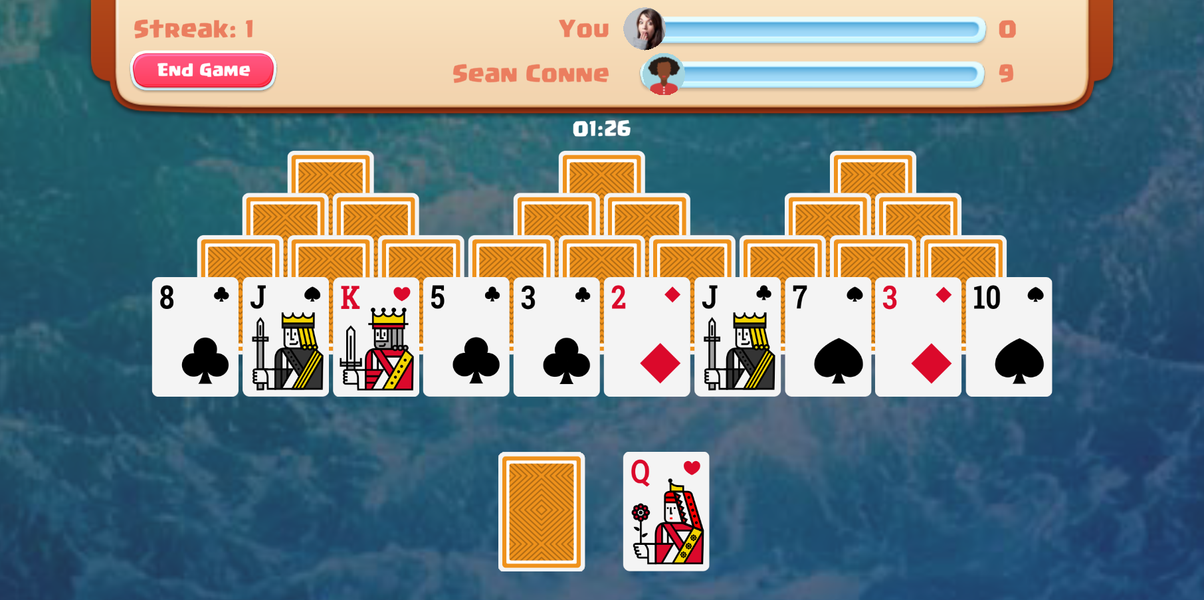 TriPeaks Solitaire Multiplayer - عکس بازی موبایلی اندروید