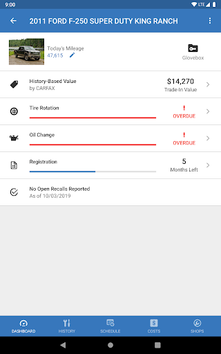 CARFAX Car Care App - Image screenshot of android app