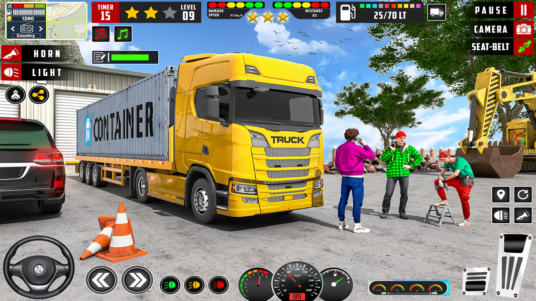 Cargo Truck Simulator ۳D Game - عکس بازی موبایلی اندروید