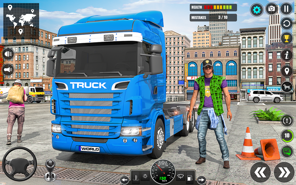 Cargo Truck Simulator 3D Game - Gameplay image of android game