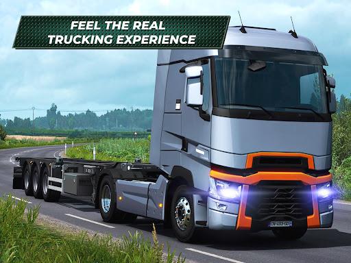 Cargo Truck Driving Simulator - Gameplay image of android game