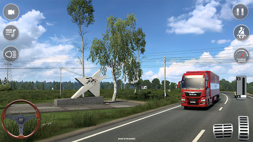 City Truck Simulator Games 3D - Gameplay image of android game