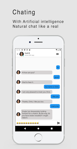 Chat with CARDI B - Video fake call prank - عکس برنامه موبایلی اندروید
