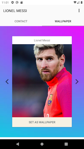 Video call with Lionel Messi - fake chat - Image screenshot of android app