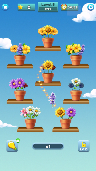 Flower Matching: Sort Games - Gameplay image of android game