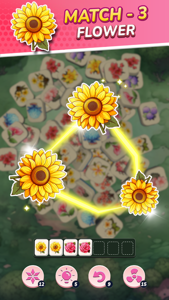 Snowy Flower: Blossom Match - عکس بازی موبایلی اندروید