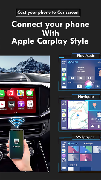 Carplay cast - Image screenshot of android app