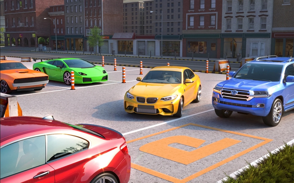 Car Parking Traffic Simulator - Gameplay image of android game