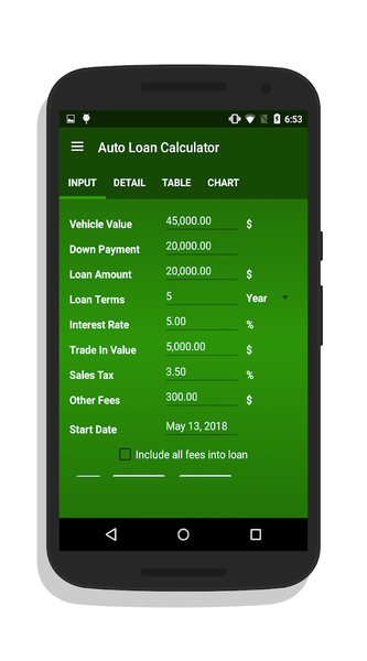 Auto Loan Calculator - عکس برنامه موبایلی اندروید