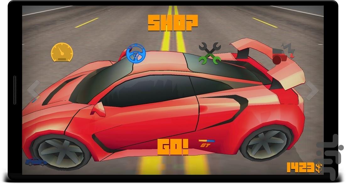 مسابقه ماشین - Gameplay image of android game