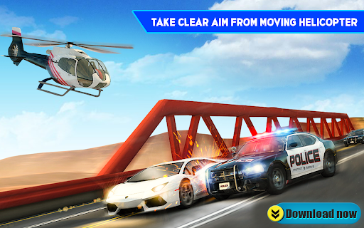 Crazy Car Racing Police Chase - Gameplay image of android game