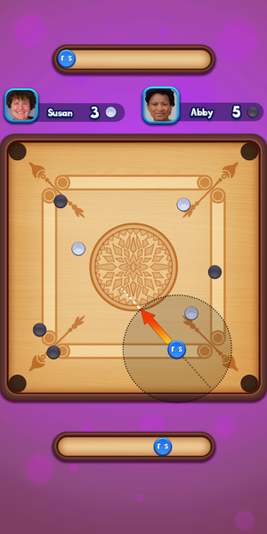 Carrom Strike - Disc Pool Game - عکس بازی موبایلی اندروید