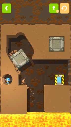 Mine Rescue - Mining Game - Gameplay image of android game