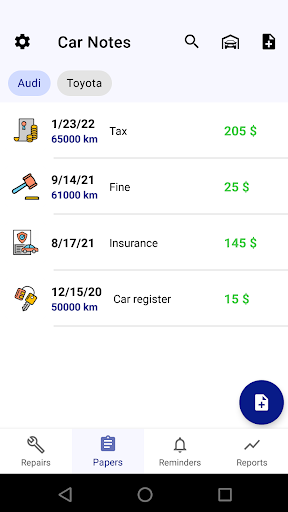 Car service tracker - عکس برنامه موبایلی اندروید