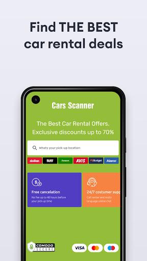 Cars-scanner - car rental - Image screenshot of android app