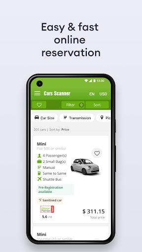 Cars-scanner - car rental - Image screenshot of android app