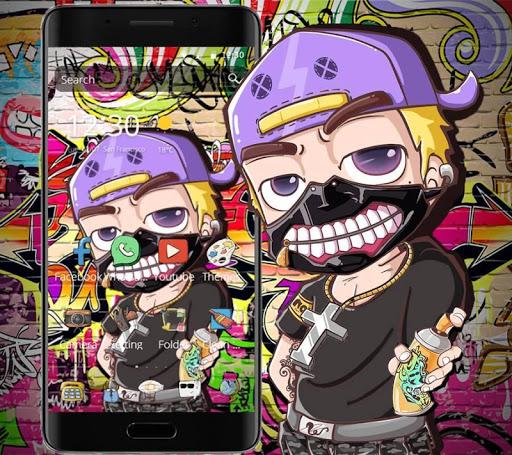 Graffiti Cartoon Theme - Image screenshot of android app