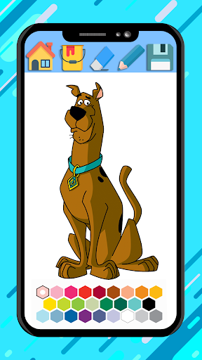 Scooby coloring doo cartoon ga - Image screenshot of android app