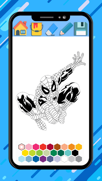 Spider Super Hero Coloring man - Gameplay image of android game