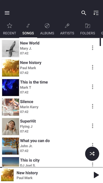 Music Player HD+ Equalizer - عکس برنامه موبایلی اندروید