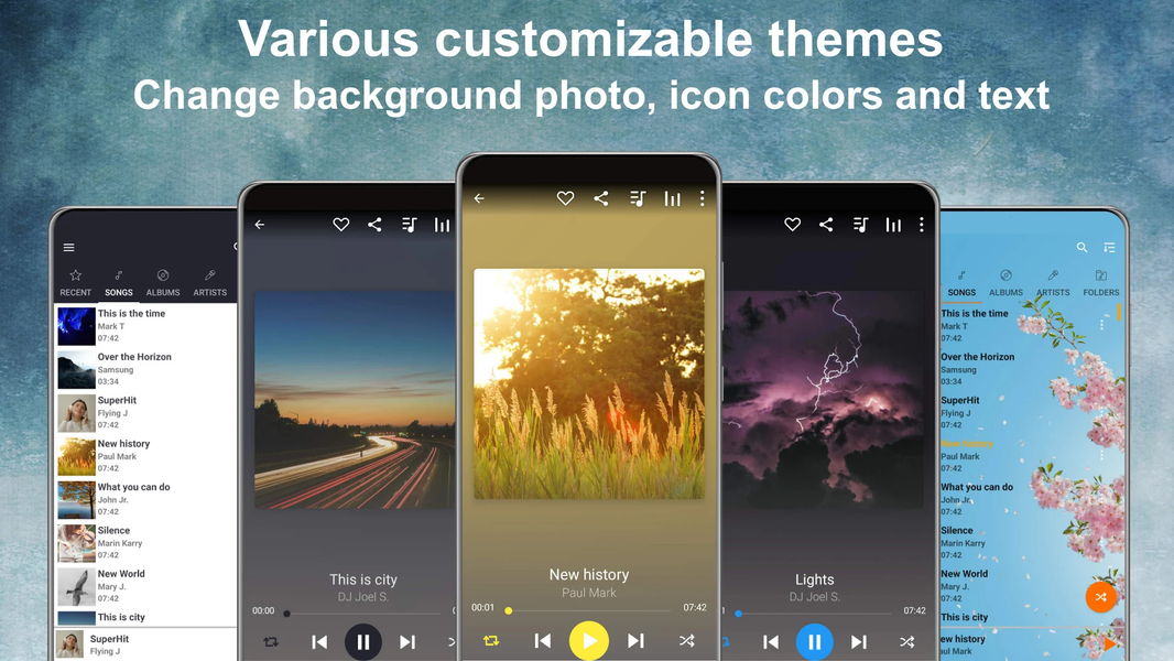 Music Player HD+ Equalizer - عکس برنامه موبایلی اندروید