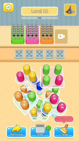 Casual bottle Matching - Gameplay image of android game
