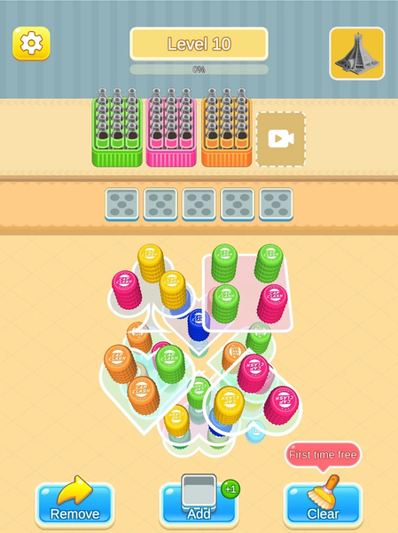 Casual bottle Matching - Gameplay image of android game
