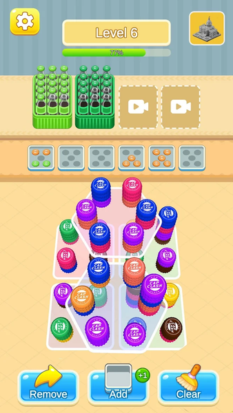 Casual bottle Matching - Gameplay image of android game