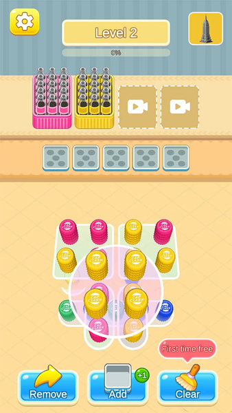 Casual bottle Matching - Gameplay image of android game