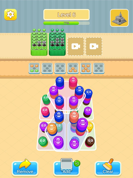 Casual bottle Matching - Gameplay image of android game