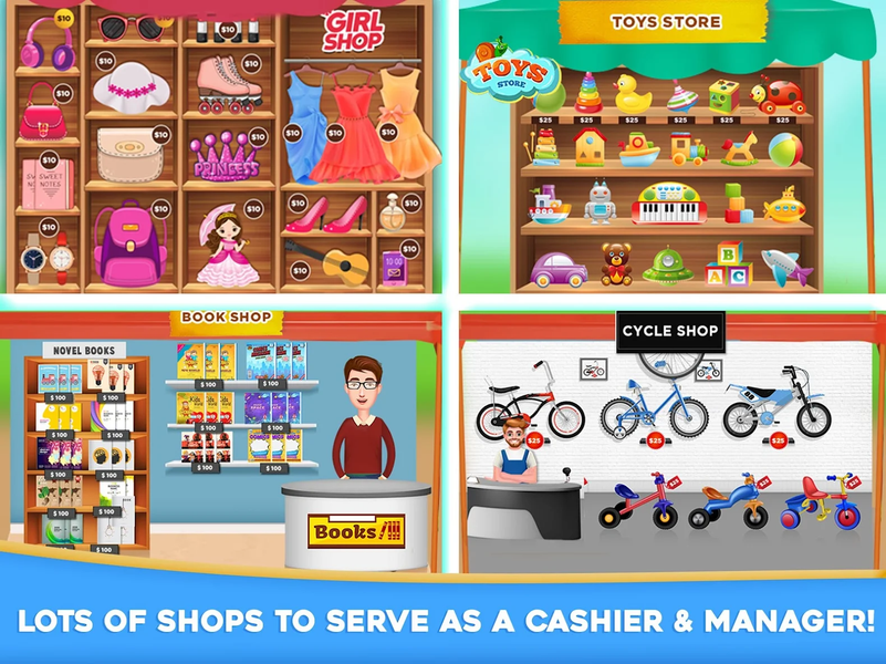 Idle Hypermarket Cash Register - Gameplay image of android game