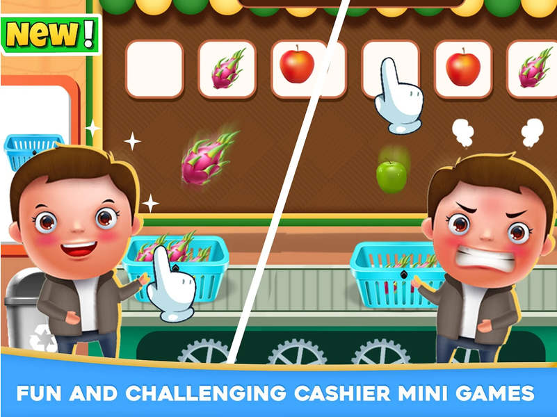 Idle Hypermarket Cash Register - Gameplay image of android game