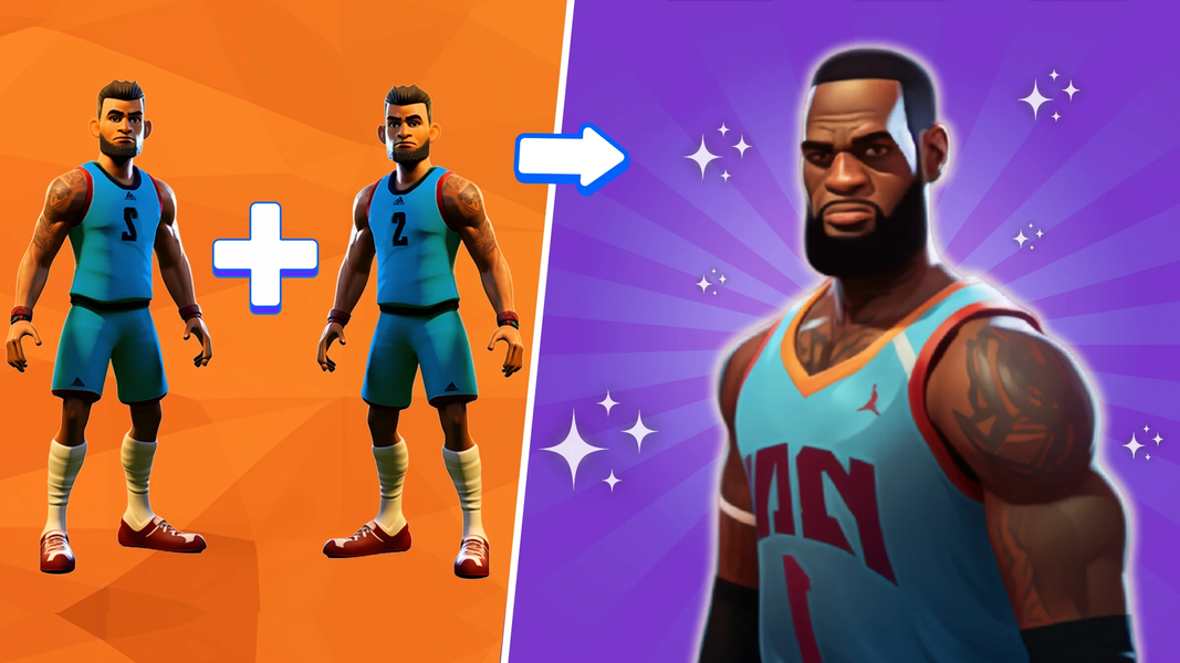 Basketball Star Merge Hoops - Gameplay image of android game