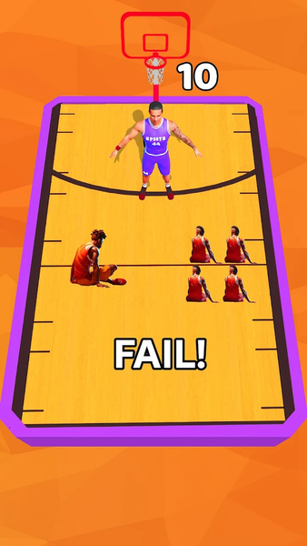 Basketball Star Merge Hoops - Gameplay image of android game