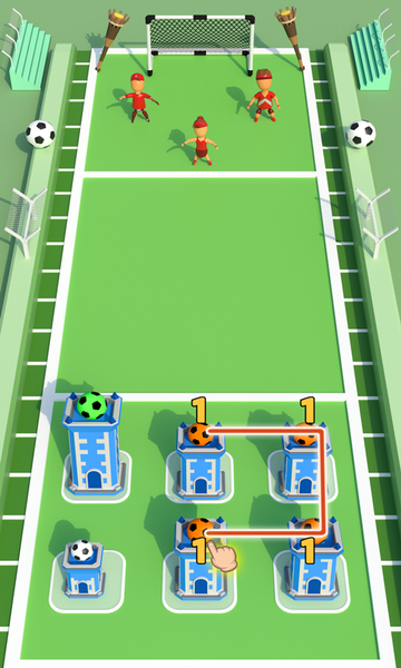 Kick Merge: Soccer Game 3D - Gameplay image of android game