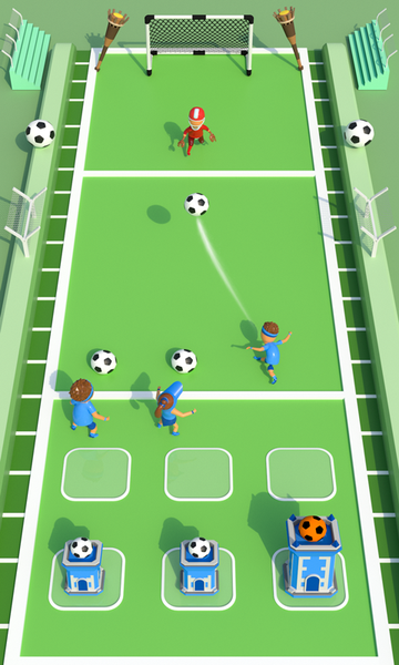 Kick Merge: Soccer Game 3D - Gameplay image of android game